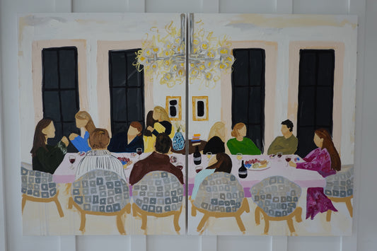 The Dinner Party (Diptych)